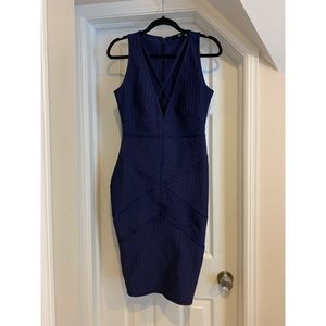 Navy bandage dress
